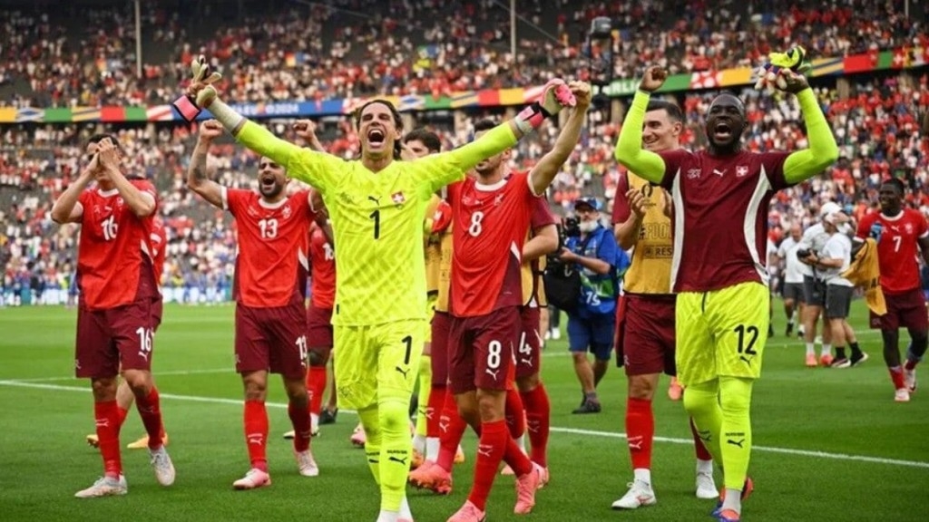ESTADÃO CONTEÚDO SuÃça quebra tabu ao vencer a Itália e avança à s quartas de final ESTADÃO CONTEÚDO SuÃça quebra tabu ao vencer a Itália e avança à s quartas de final