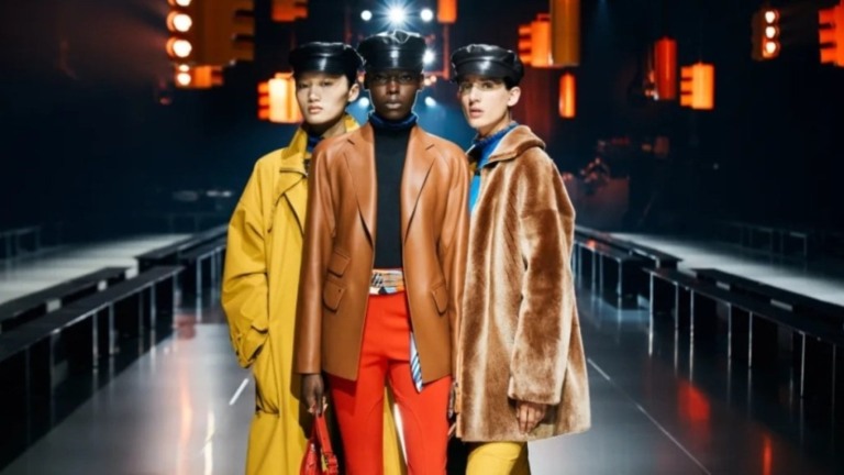 Beatriz Lima Leal Hermès faz segundo desfile de outono-inverno 2024