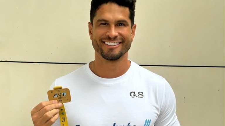 Caio Barbieri Brasiliense, nadador Glauber Silva conquista ouro em Portugal