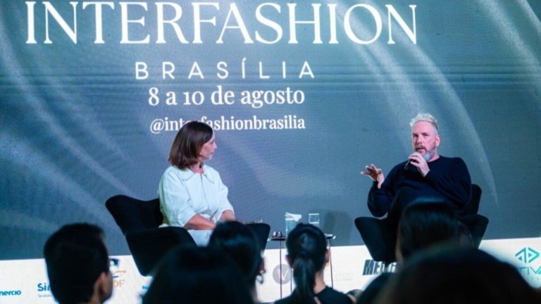 Emanuelly Fernandes Alexandre Herchcovitch debate moda e sustentabilidade no Interfashion Brasília
