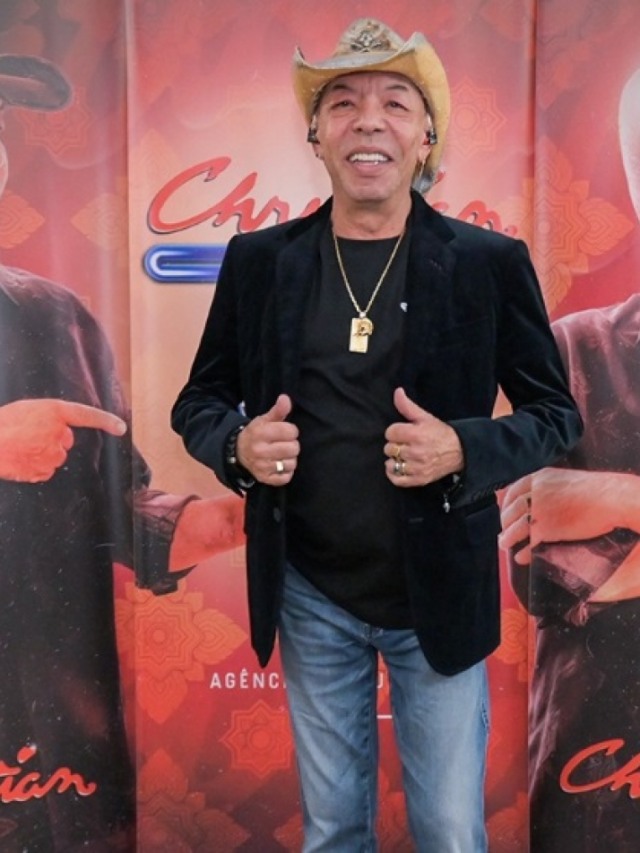 Cantor Chrystian em Marília, onde fez show no dia 8 – Reprodução/Yara Clube