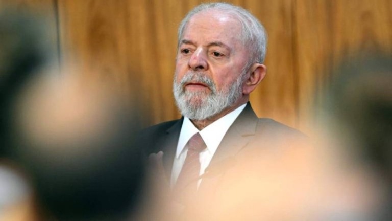 Fórum Econômico Mundial/Ciaran McCrickard Javier Milei, presidente da Argentina, está no Brasil em um evento da extrema-direita
