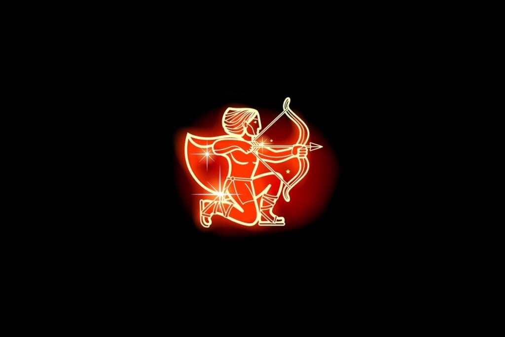 Ilustração do signo de Sagitário